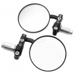 round bar-end mirrors