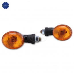 Oval indicators with light bulb