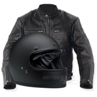 motorcycle clothing and helmets
